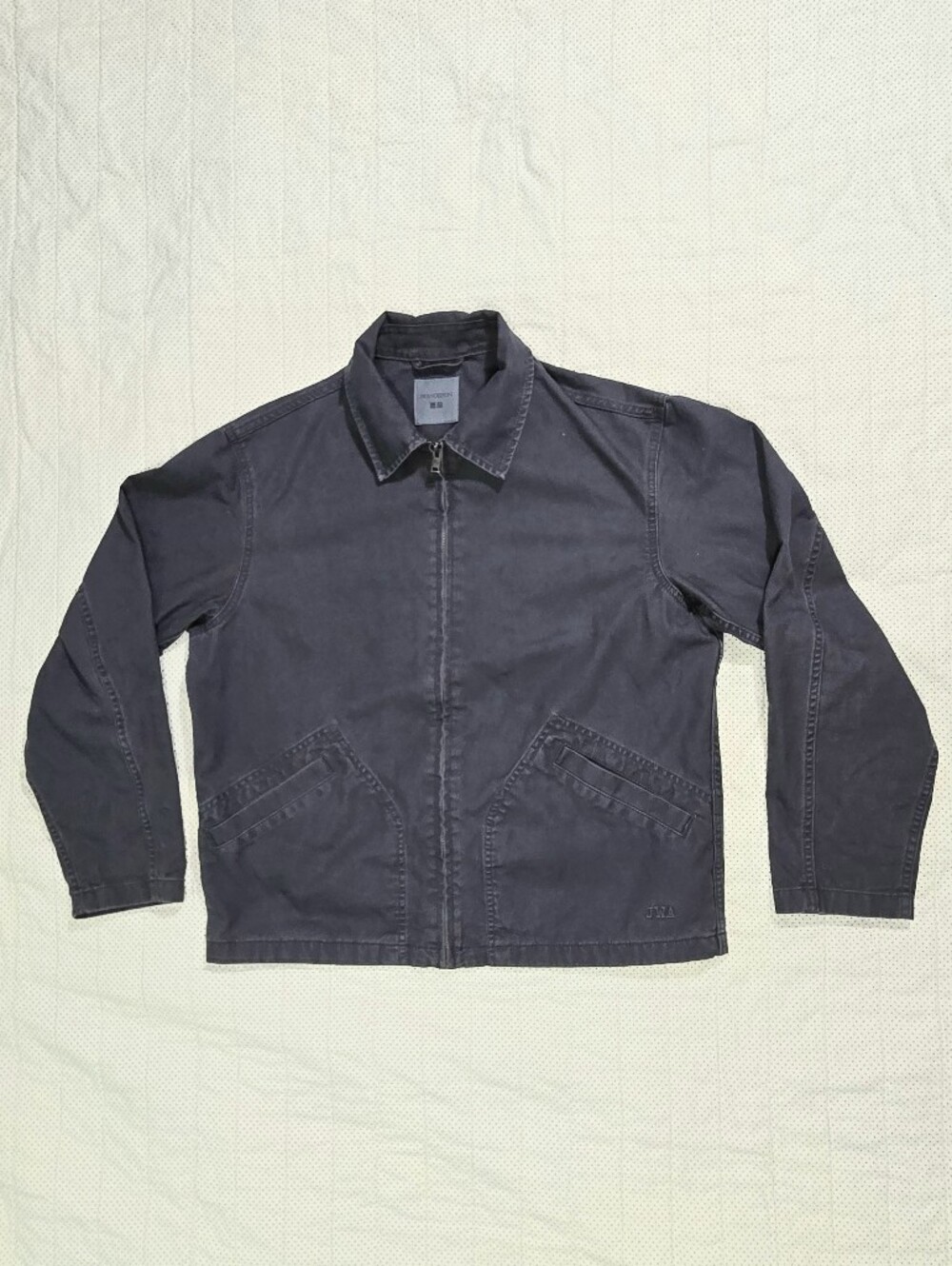 Uniqlo Unisex Zip Up Blouson x JW Anderson Jacket Blue Size M